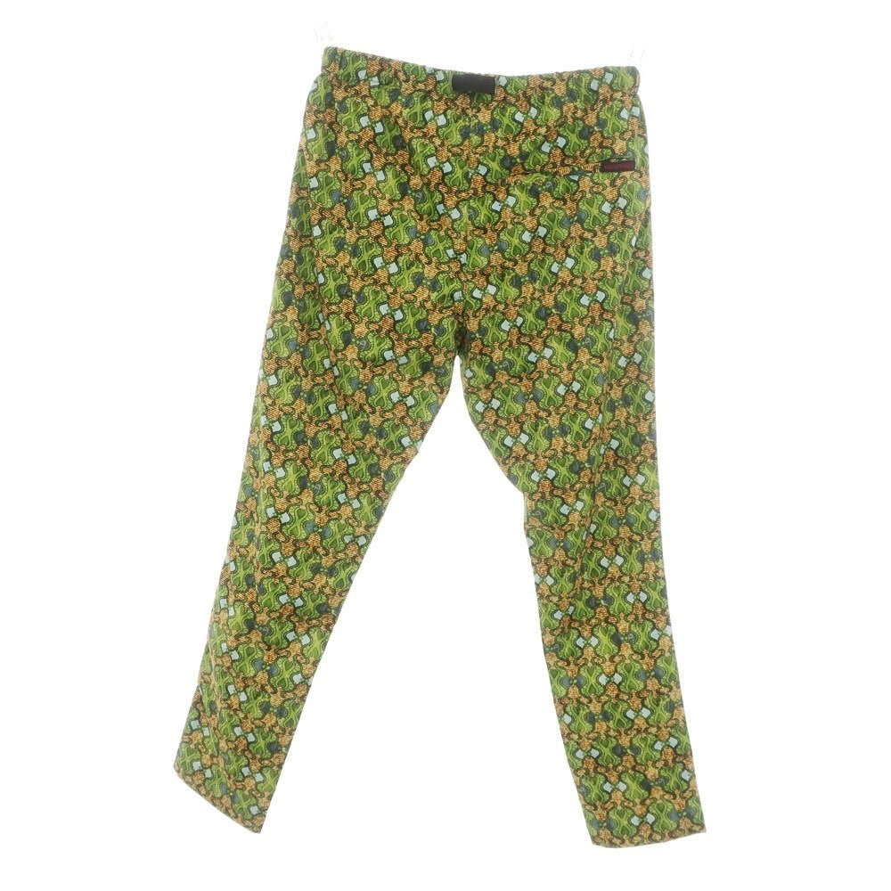 【新品】シーグリーン Seagreen ×グラミチ 総柄 ポリエステル イージーパンツ グリーン【 2 】【 状態ランクN 】【 メンズ 】