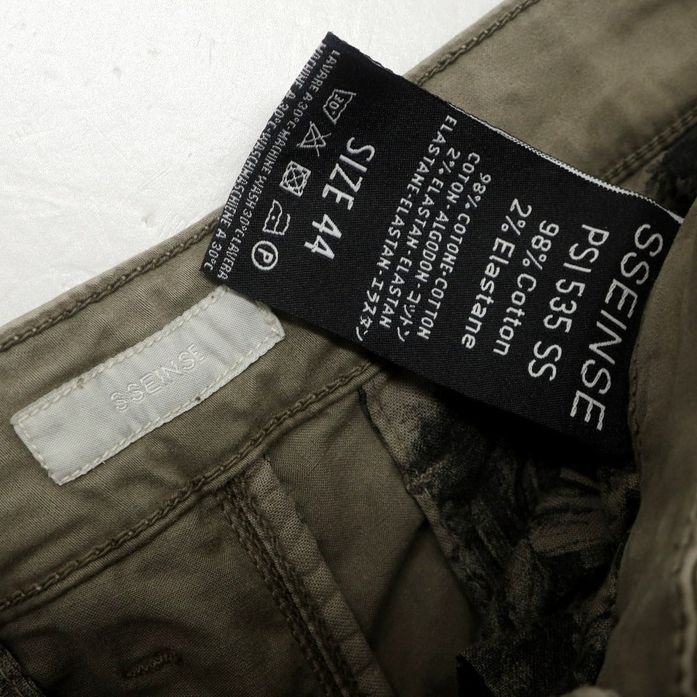 【新品アウトレット】センス SSEINSE ストレッチコットン カジュアルスラックスパンツ カーキ【 44 】【 状態ランクN- 】【 メンズ 】