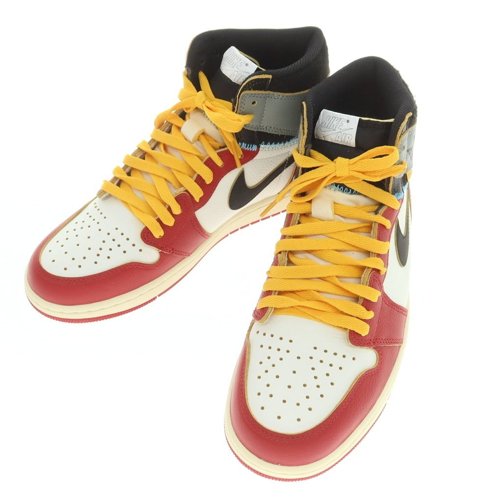 【中古】【未使用】ユニオン UNION × NIKE 2025年春夏 AIR JORDAN 1 RETRO スニーカー レッドxホワイト系【 27cm 】【 状態ランクS 】【 メンズ 】
