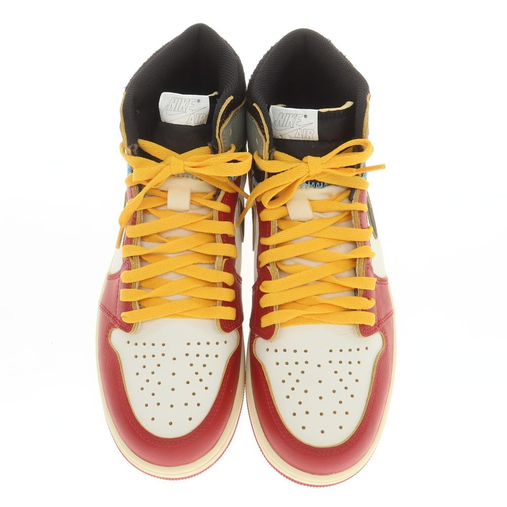 【中古】【未使用】ユニオン UNION × NIKE 2025年春夏 AIR JORDAN 1 RETRO スニーカー レッドxホワイト系【 27cm 】【 状態ランクS 】【 メンズ 】