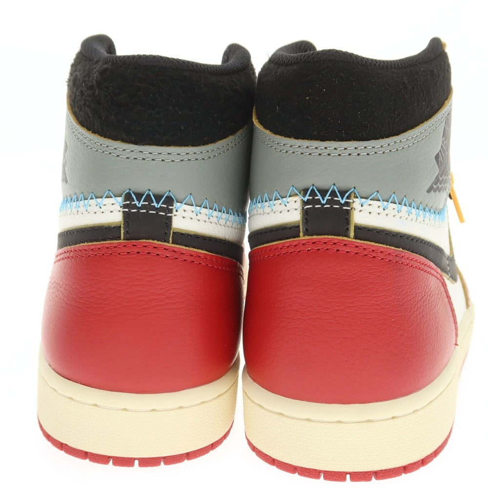 【中古】【未使用】ユニオン UNION × NIKE 2025年春夏 AIR JORDAN 1 RETRO スニーカー レッドxホワイト系【 27cm 】【 状態ランクS 】【 メンズ 】