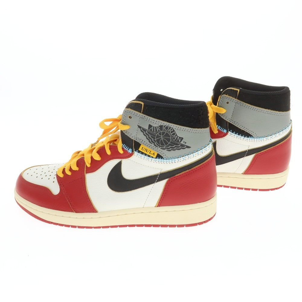 【中古】【未使用】ユニオン UNION × NIKE 2025年春夏 AIR JORDAN 1 RETRO スニーカー レッドxホワイト系【 27cm 】【 状態ランクS 】【 メンズ 】