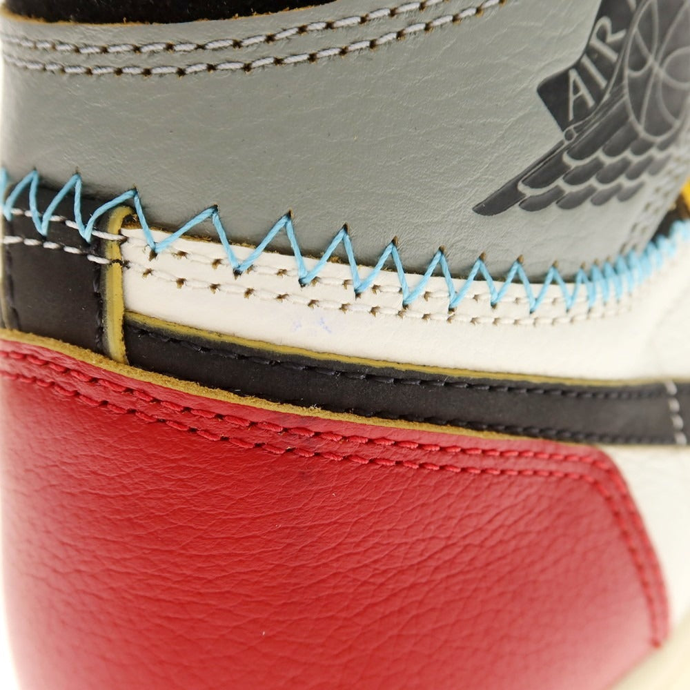 【中古】【未使用】ユニオン UNION × NIKE 2025年春夏 AIR JORDAN 1 RETRO スニーカー レッドxホワイト系【 27cm 】【 状態ランクS 】【 メンズ 】