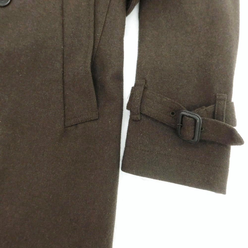 【中古】グリーンレーベルリラクシング green label relaxing ウールポリエステル トレンチコート オリーブ【 S 】【 状態ランクC 】【 メンズ 】