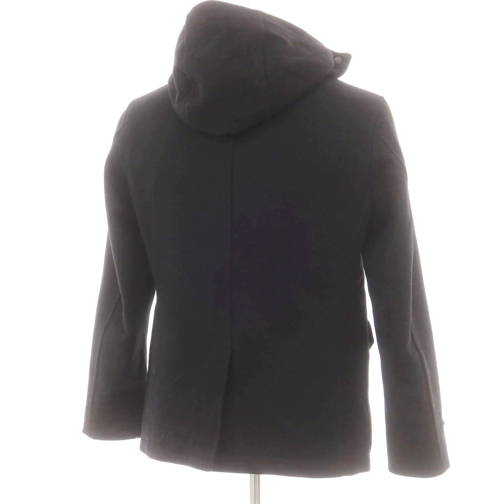 【中古】グリーンレーベルリラクシング green label relaxing ウールナイロン 中綿 フーデッドコート ブラック【 S 】【 状態ランクC 】【 メンズ 】