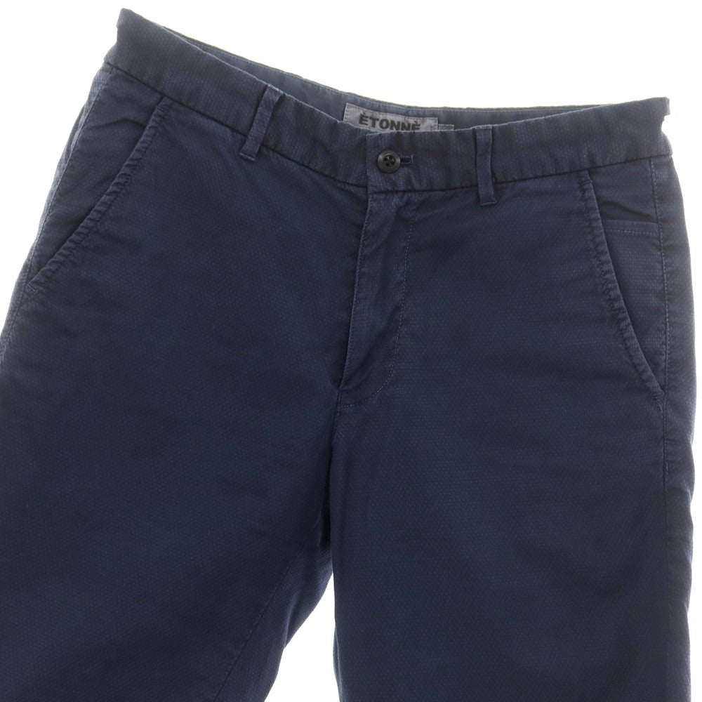 【中古】エトネ ETONNE ストレッチコットン ショートパンツ ネイビー【 S 】【 状態ランクC 】【 メンズ 】