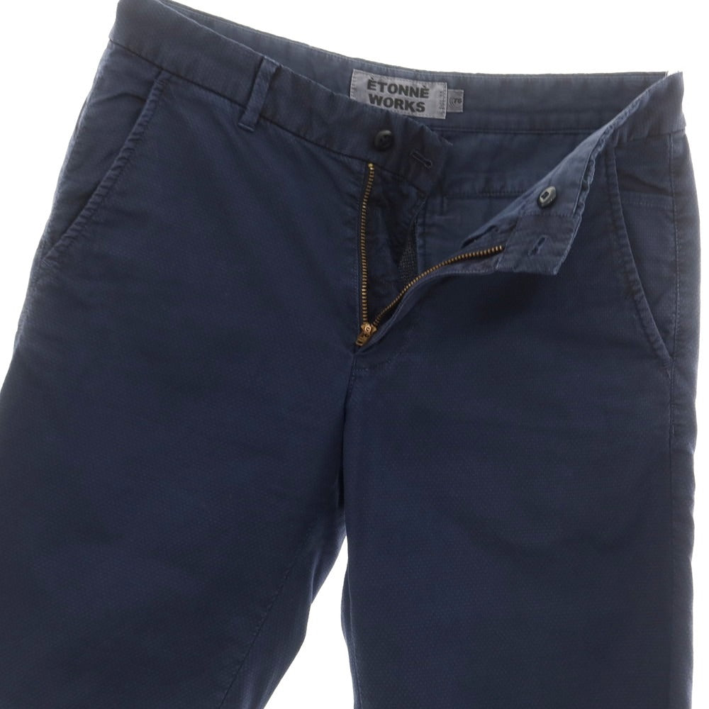 【中古】エトネ ETONNE ストレッチコットン ショートパンツ ネイビー【 S 】【 状態ランクC 】【 メンズ 】