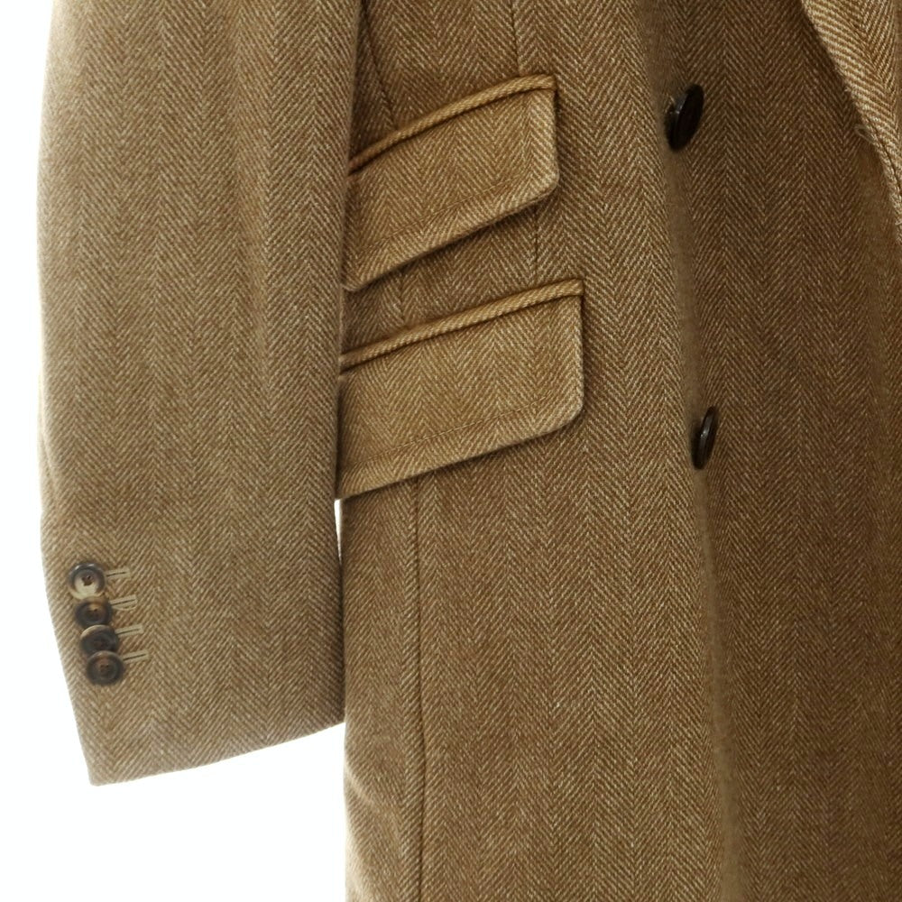 【中古】ボリオリ BOGLIOLI K.JACKET ウールポリエステルナイロン ダブルブレストコート ブラウンカーキ【 44 】【 状態ランクB 】【 メンズ 】