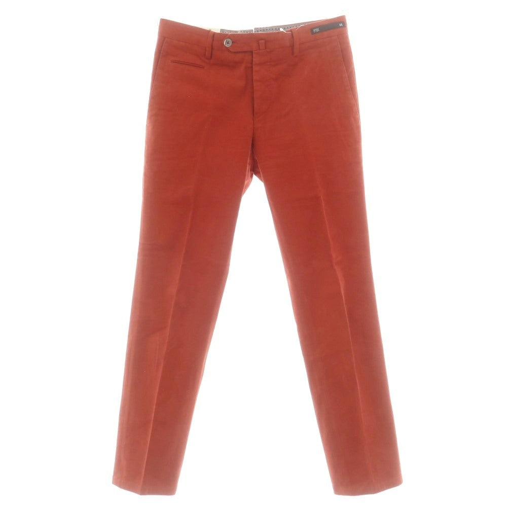 【中古】ピーティーゼロウーノ PT01 BRIGHTON ストレッチ コットン カジュアルスラックスパンツ レッド系【 44 】【 状態ランクB 】【 メンズ 】