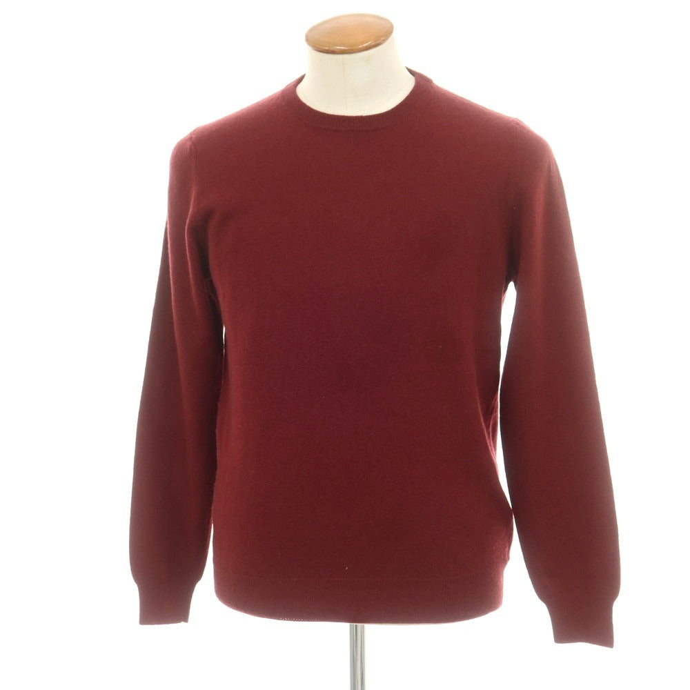 【中古】ザノーネ ZANONE ウールカシミヤ クルーネック プルオーバーニット ボルドー【 48 】【 状態ランクB 】【 メンズ 】