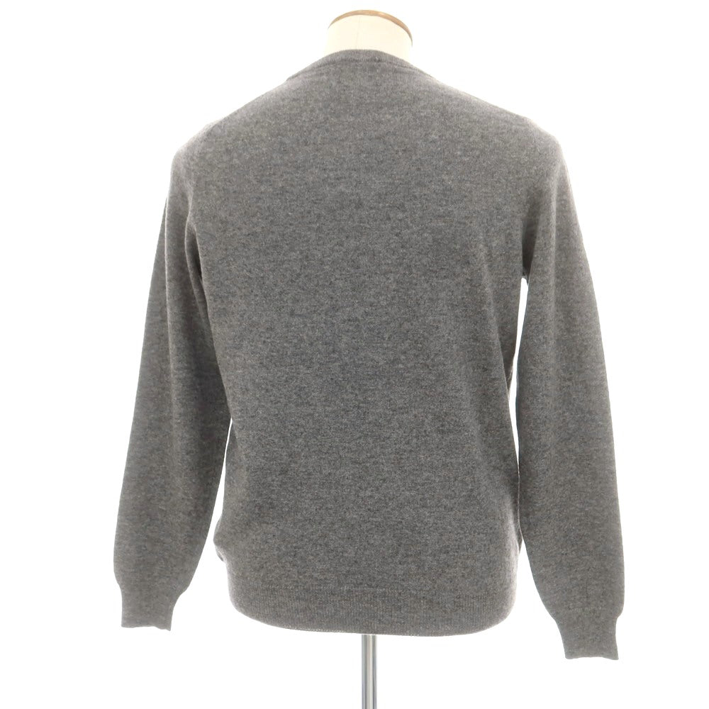 【中古】ザノーネ ZANONE ウールカシミヤ クルーネック プルオーバーニット メランジグレー【 48 】【 状態ランクB 】【 メンズ 】