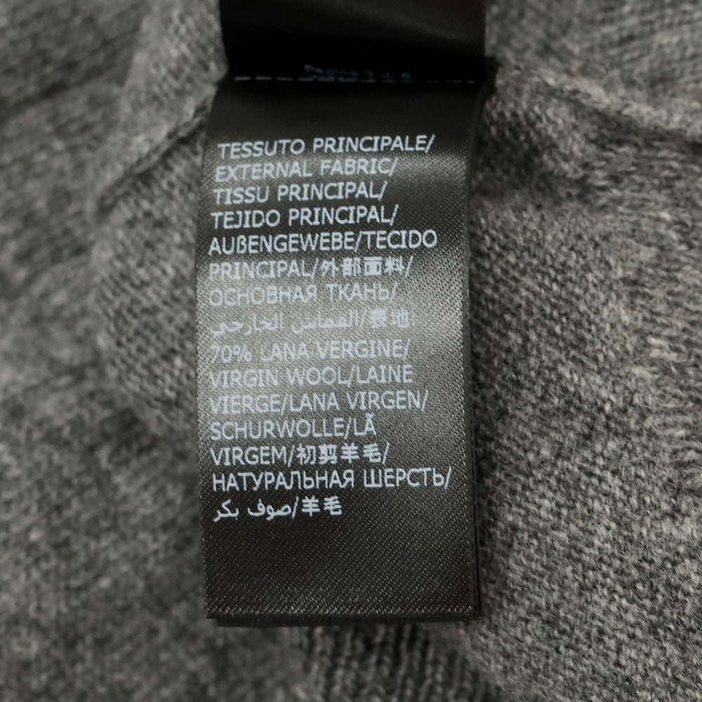 【中古】ザノーネ ZANONE ウールカシミヤ クルーネック プルオーバーニット メランジグレー【 48 】【 状態ランクB 】【 メンズ 】