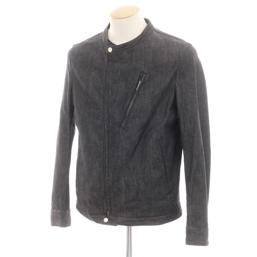 【中古】マンド Mando ストレッチデニム ライダースジャケット ブラック【 1 】【 状態ランクB 】【 メンズ 】