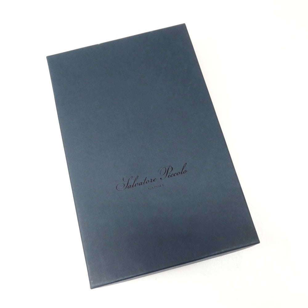 【新品】サルヴァトーレピッコロ Salvatore Piccolo ストライプ コットン ボタンダウン カジュアルシャツ グレーxホワイト【 42 】【 状態ランクN 】【 メンズ 】