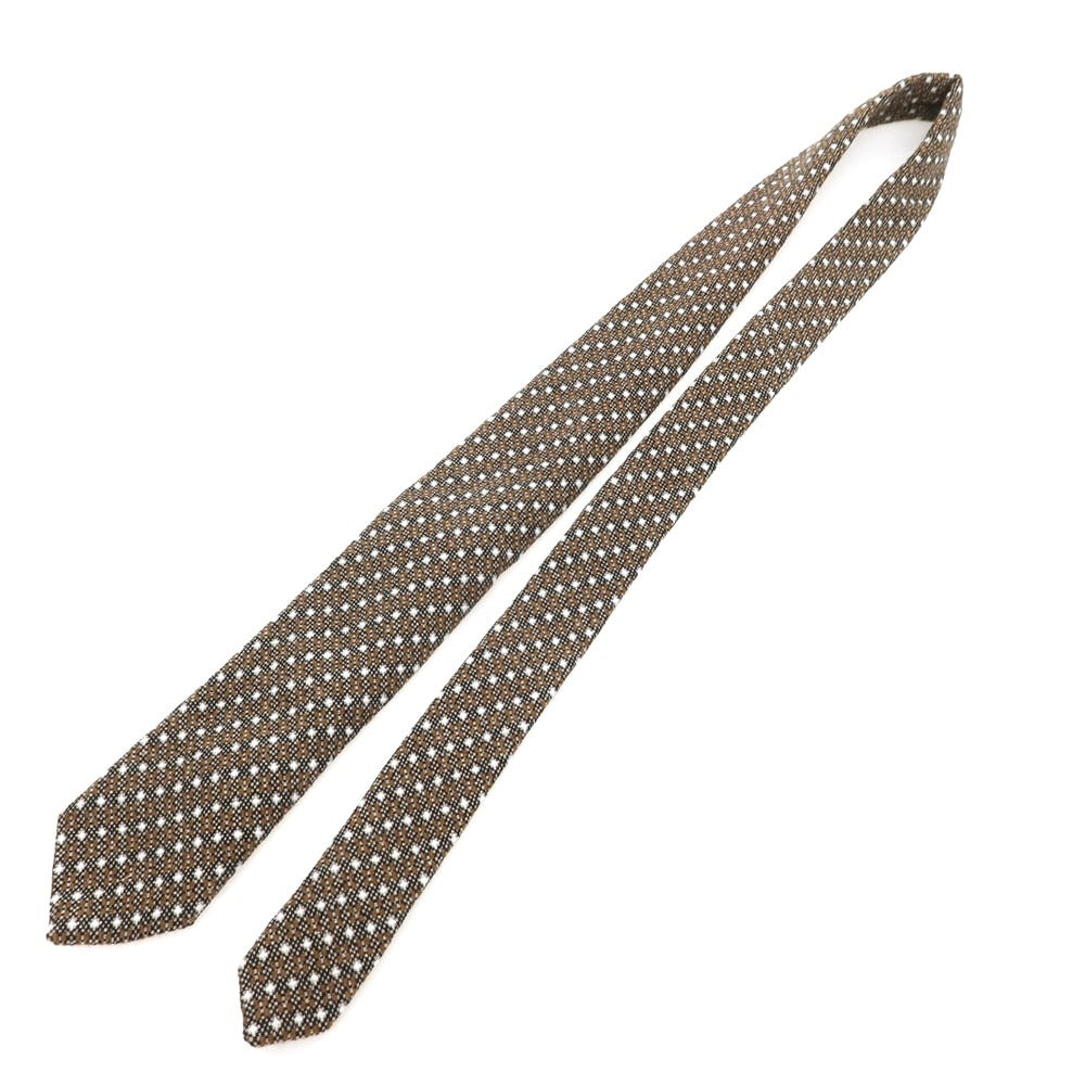 【新品】ニッキー nicky カシミヤ 総柄 ネクタイ ブラウン系【 状態ランクN 】【 メンズ 】