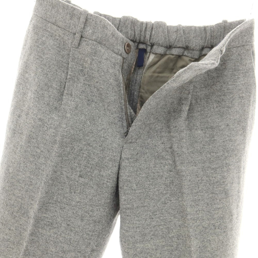 【中古】インコテックス INCOTEX BEAMS F別注 ウール イージースラックスパンツ メランジグレー【 44 】【 状態ランクA 】【 メンズ 】