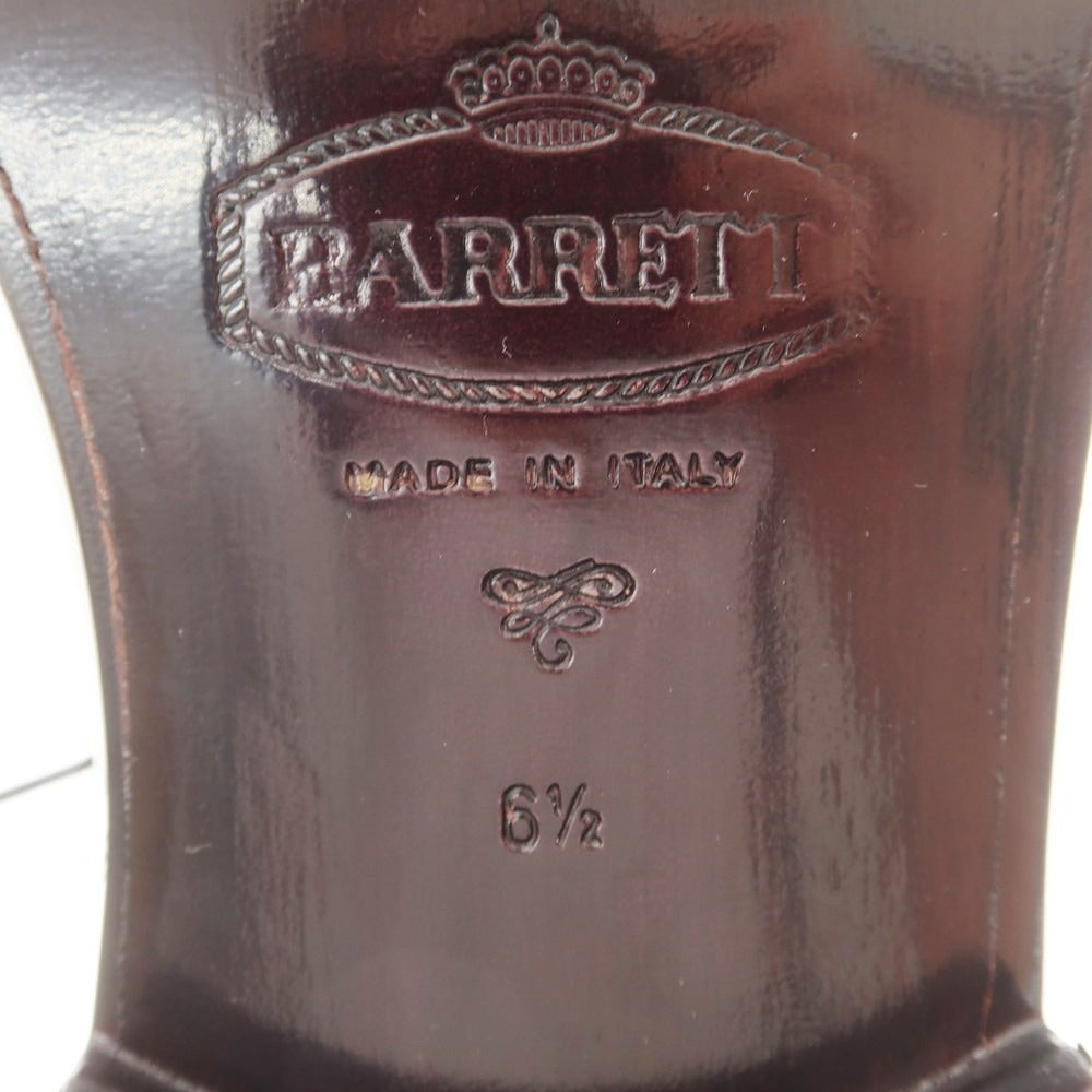 【新品】バレット BARRETT ガラスレザー ストレートチップ ドレスシューズ ブラック【 6.5 】【 状態ランクN 】【 メンズ 】