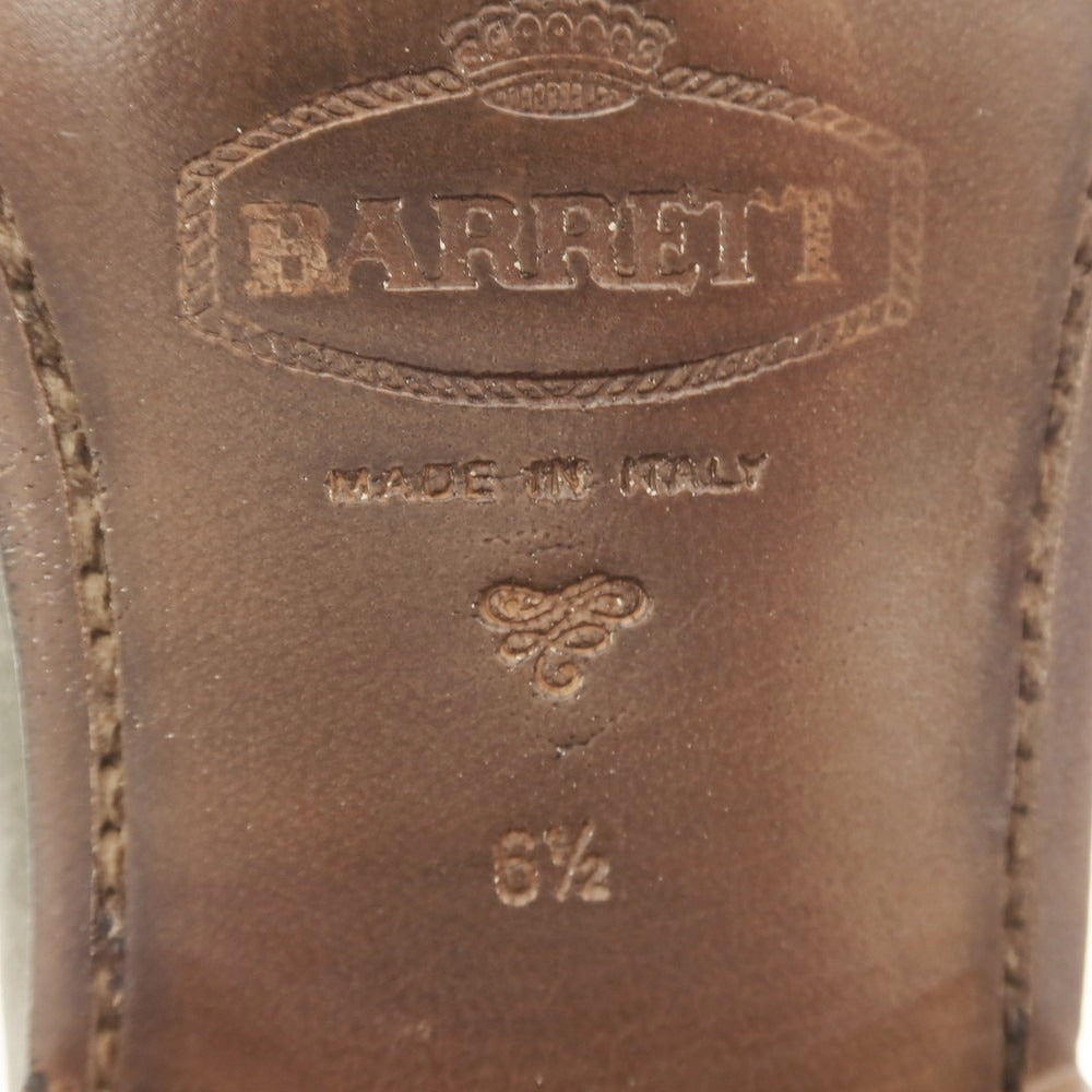 【新品】バレット BARRETT スエード タッセルローファー ダークグリーン【 6.5 】【 状態ランクN 】【 メンズ 】