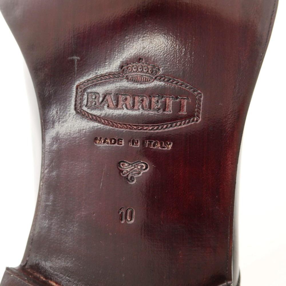 【新品】バレット BARRETT ガラスレザー プレーントゥ ドレスシューズ ブラック【 10 】【 状態ランクN 】【 メンズ 】