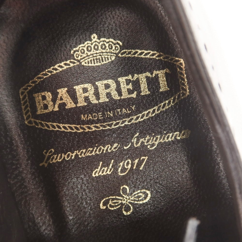【新品】バレット BARRETT カーフ セミブローグ ドレスシューズ ダークブラウン【 6.5 】【 状態ランクN 】【 メンズ 】