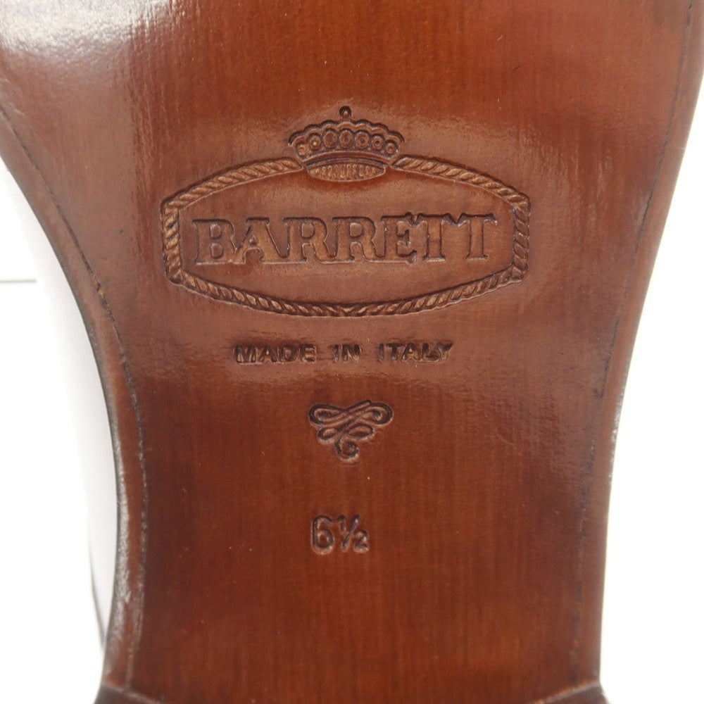 【新品】バレット BARRETT カーフ セミブローグ ドレスシューズ ダークブラウン【 6.5 】【 状態ランクN 】【 メンズ 】