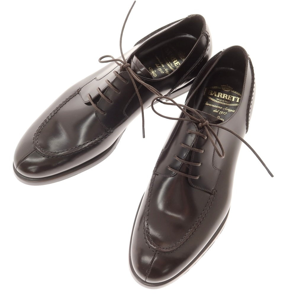 【新品】バレット BARRETT ガラスレザー Uチップ ドレスシューズ ブラックブラウン【 7 】【 状態ランクN 】【 メンズ 】
