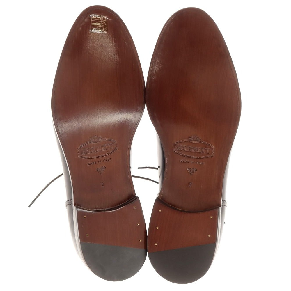 【新品】バレット BARRETT ガラスレザー Uチップ ドレスシューズ ブラックブラウン【 7 】【 状態ランクN 】【 メンズ 】