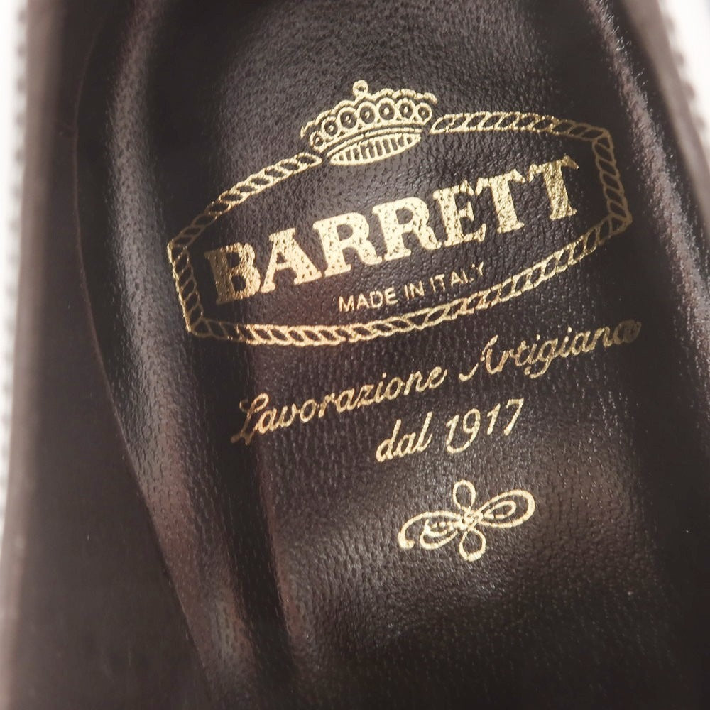 【新品】バレット BARRETT ガラスレザー Uチップ ドレスシューズ ブラックブラウン【 7 】【 状態ランクN 】【 メンズ 】