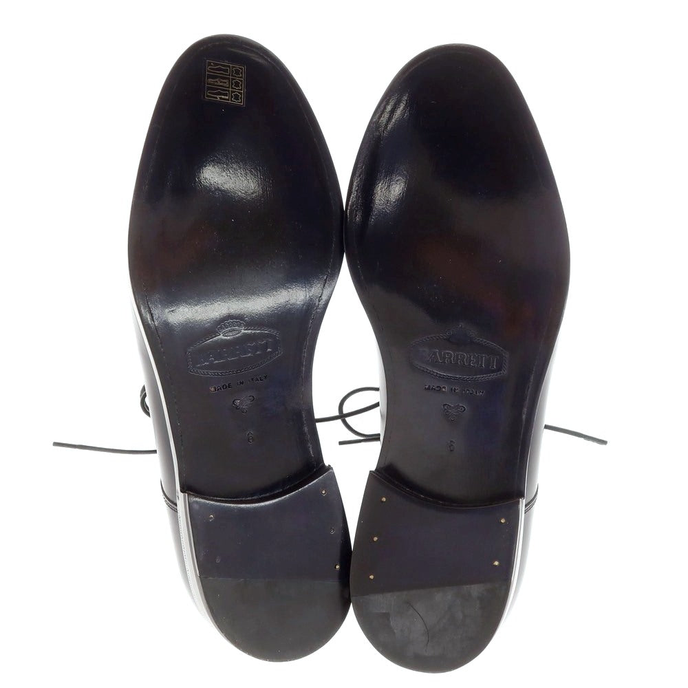 【新品アウトレット】バレット BARRETT ガラスレザー プレーントゥ ドレスシューズ ブラックネイビー【 6 】【 状態ランクN- 】【 メンズ 】