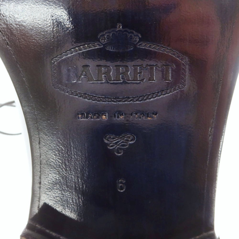 【新品アウトレット】バレット BARRETT ガラスレザー プレーントゥ ドレスシューズ ブラックネイビー【 6 】【 状態ランクN- 】【 メンズ 】