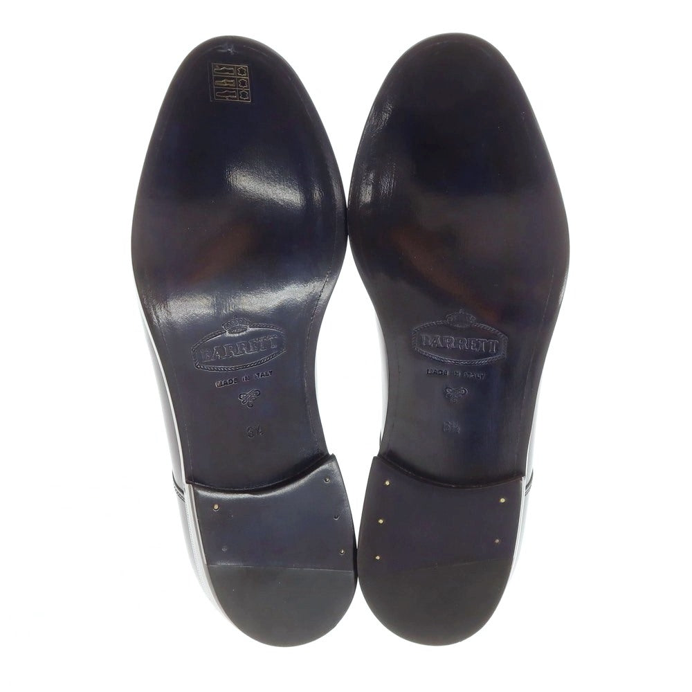 【新品】バレット BARRETT ガラスレザー プレーントゥ ドレスシューズ ブラックネイビー【 6.5 】【 状態ランクN 】【 メンズ 】
