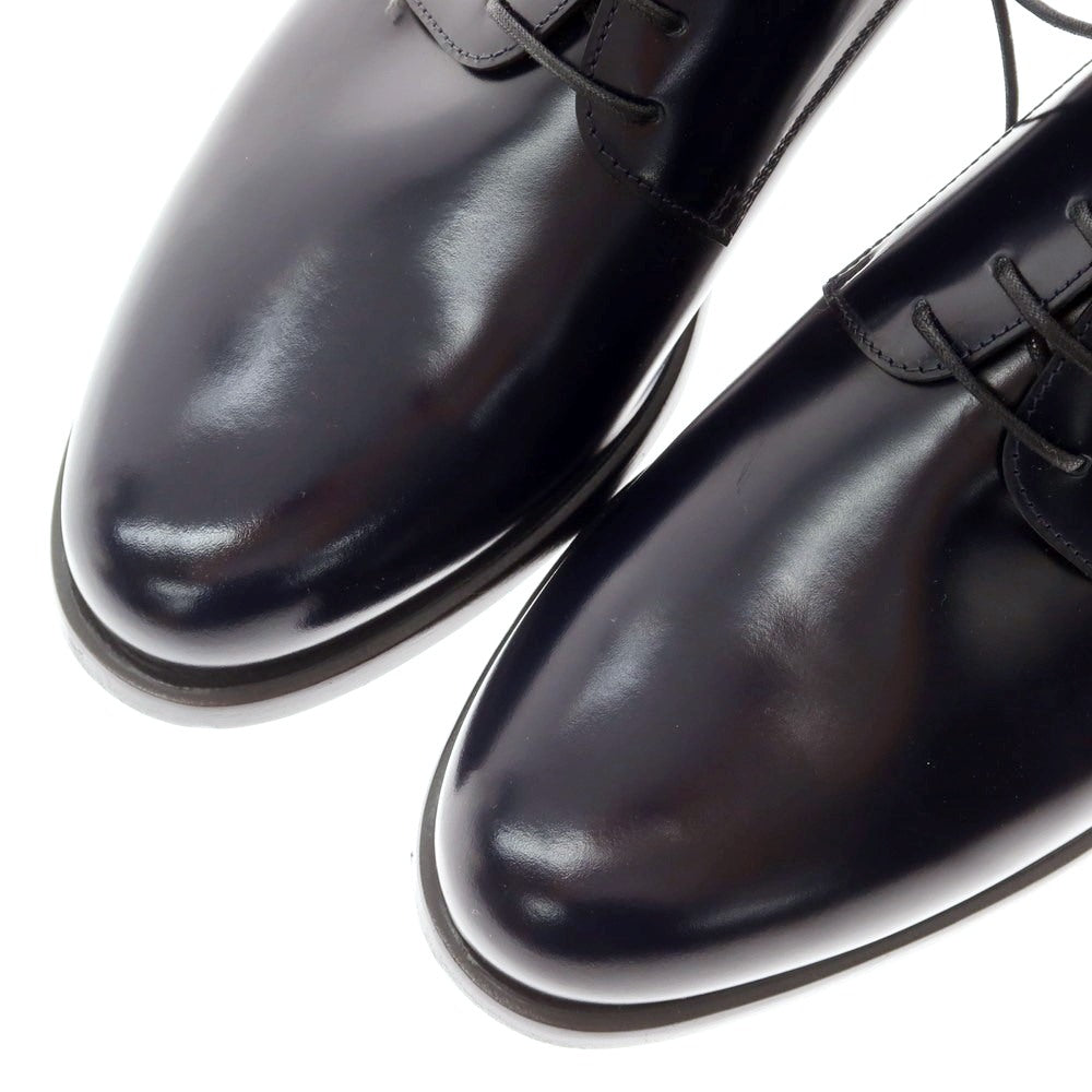 【新品】バレット BARRETT ガラスレザー プレーントゥ ドレスシューズ ブラックネイビー【 6.5 】【 状態ランクN 】【 メンズ 】