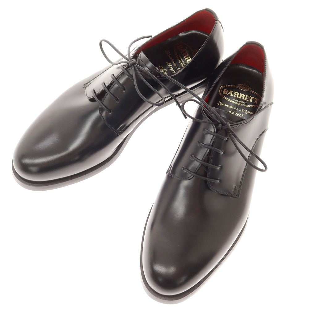 【新品】バレット BARRETT ガラスレザー プレーントゥ ドレスシューズ ブラック【 6.5 】【 状態ランクN 】【 メンズ 】