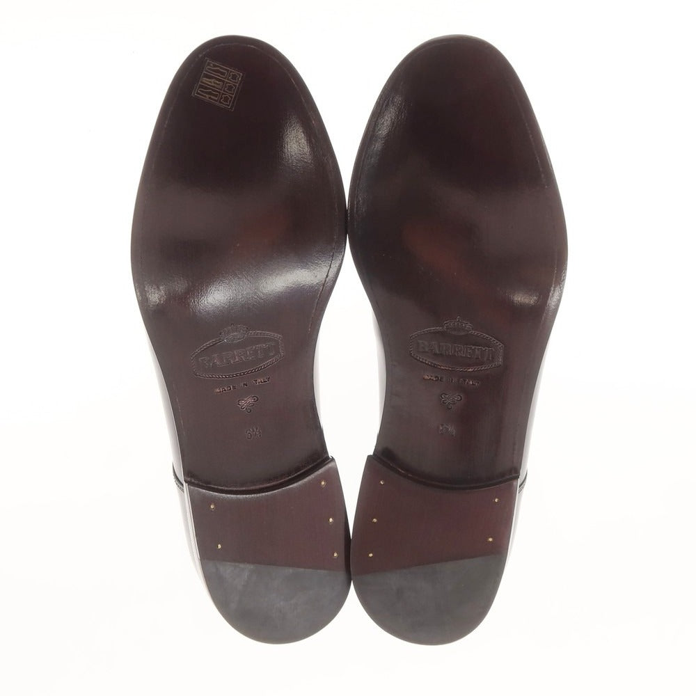 【新品】バレット BARRETT ガラスレザー プレーントゥ ドレスシューズ ブラック【 6.5 】【 状態ランクN 】【 メンズ 】