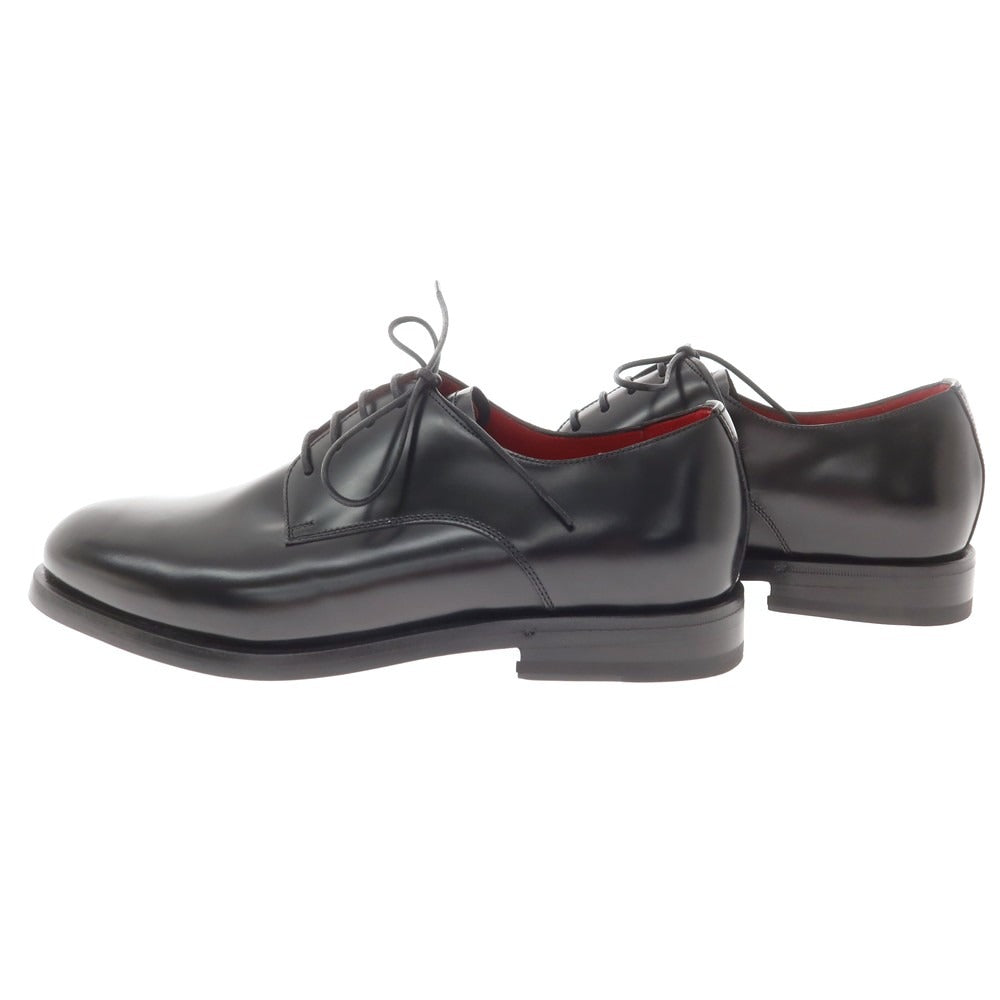 【新品】バレット BARRETT ガラスレザー プレーントゥ ドレスシューズ ブラック【 6.5 】【 状態ランクN 】【 メンズ 】