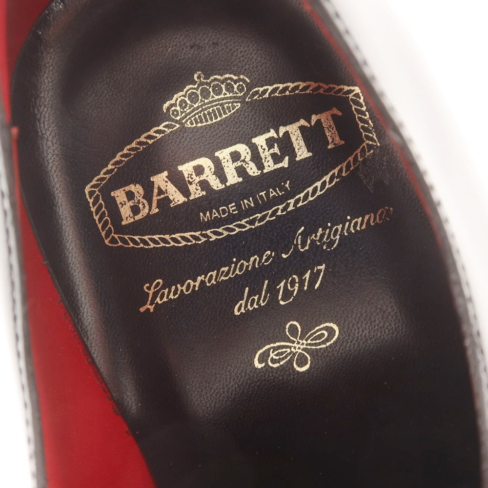 【新品】バレット BARRETT ガラスレザー プレーントゥ ドレスシューズ ブラック【 6.5 】【 状態ランクN 】【 メンズ 】