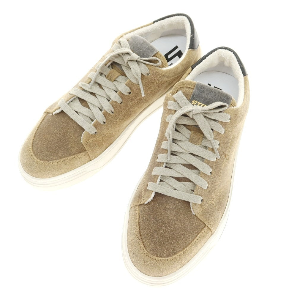 【新品アウトレット】ストックトン STOKTON Destroy-U スエード スニーカー ダークベージュ【 39 】【 状態ランクN- 】【 メンズ 】
