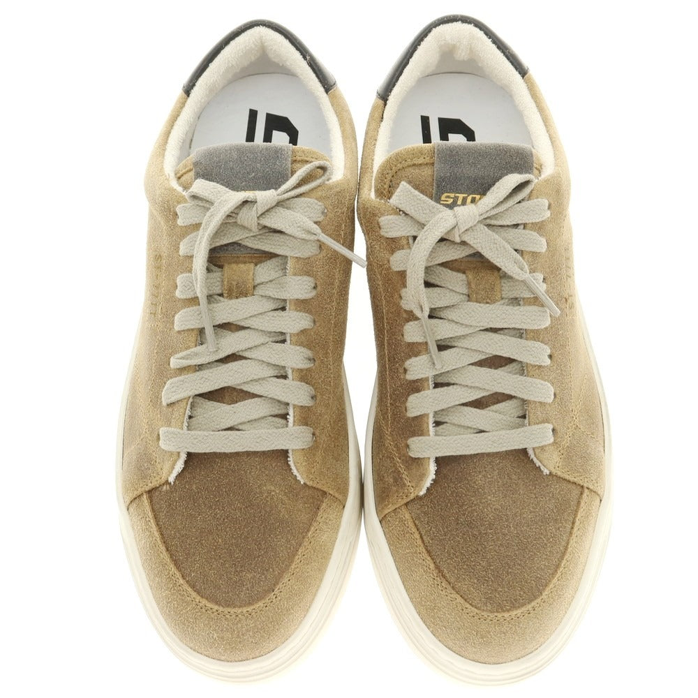 【新品アウトレット】ストックトン STOKTON Destroy-U スエード スニーカー ダークベージュ【 39 】【 状態ランクN- 】【 メンズ 】