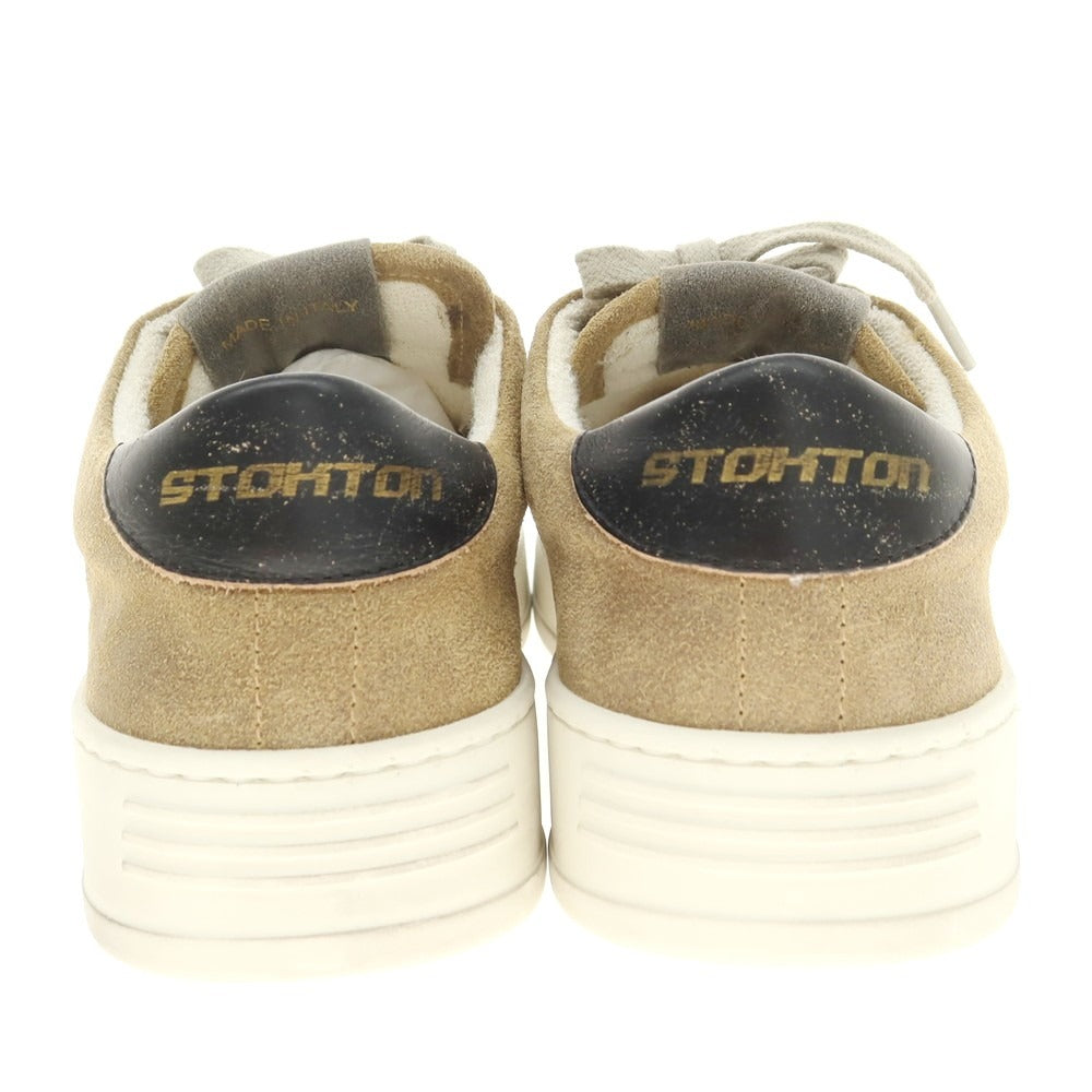 【新品アウトレット】ストックトン STOKTON Destroy-U スエード スニーカー ダークベージュ【 44 】【 状態ランクN- 】【 メンズ 】