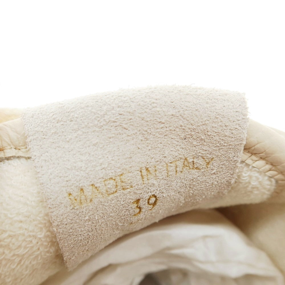 【新品アウトレット】ストックトン STOKTON Destroy-U シュリンクレザー スニーカー ライトベージュ【 39 】【 状態ランクN- 】【 メンズ 】