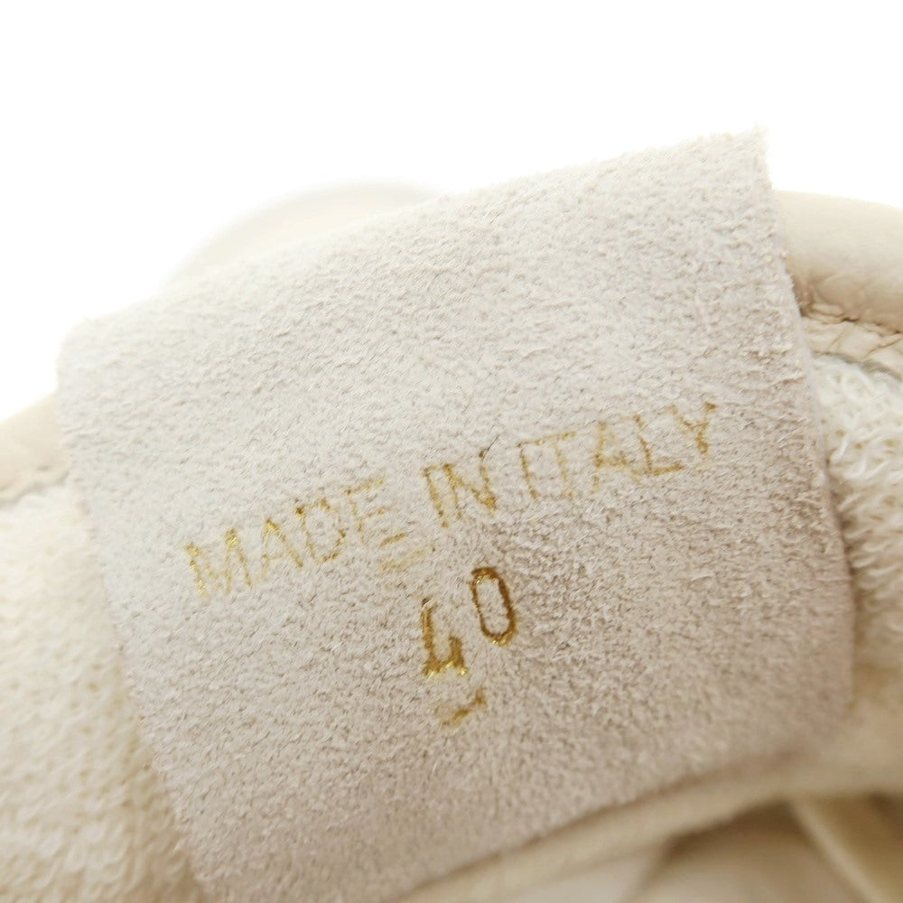 【新品アウトレット】ストックトン STOKTON Destroy-U シュリンクレザー スニーカー ライトベージュ【 40 】【 状態ランクN- 】【 メンズ 】