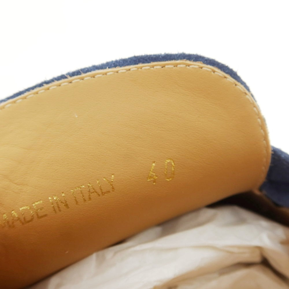 【新品】ストックトン STOKTON POSITANO スエード エスパドリーユ シューズ ブルー【 40 】【 状態ランクN 】【 メンズ 】