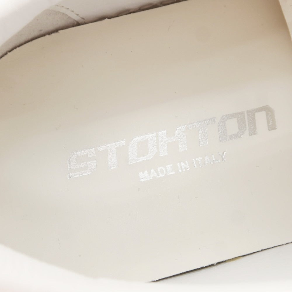 【新品】ストックトン STOKTON レザー スニーカー ホワイトxグリーン×レッド【 40 】【 状態ランクN 】【 メンズ 】