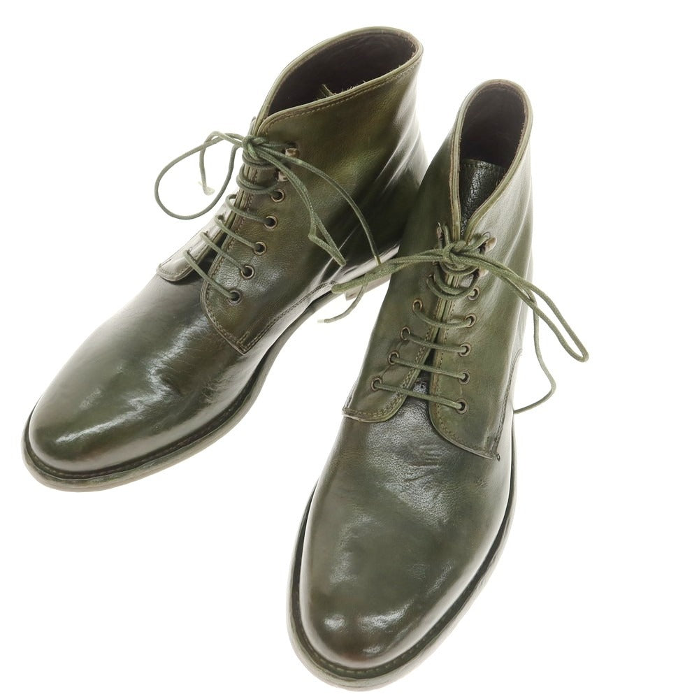 【新品】キング タルトフォリー King Tartufoli レースアップ ブーツ オリーブグリーン【 40 】【 状態ランクN 】【 メンズ 】