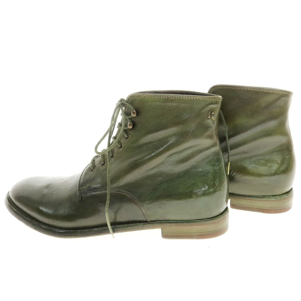 【新品】キング タルトフォリー King Tartufoli レースアップ ブーツ オリーブグリーン【 40 】【 状態ランクN 】【 メンズ 】