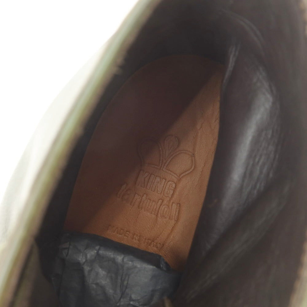 【新品】キング タルトフォリー King Tartufoli レースアップ ブーツ オリーブグリーン【 40 】【 状態ランクN 】【 メンズ 】