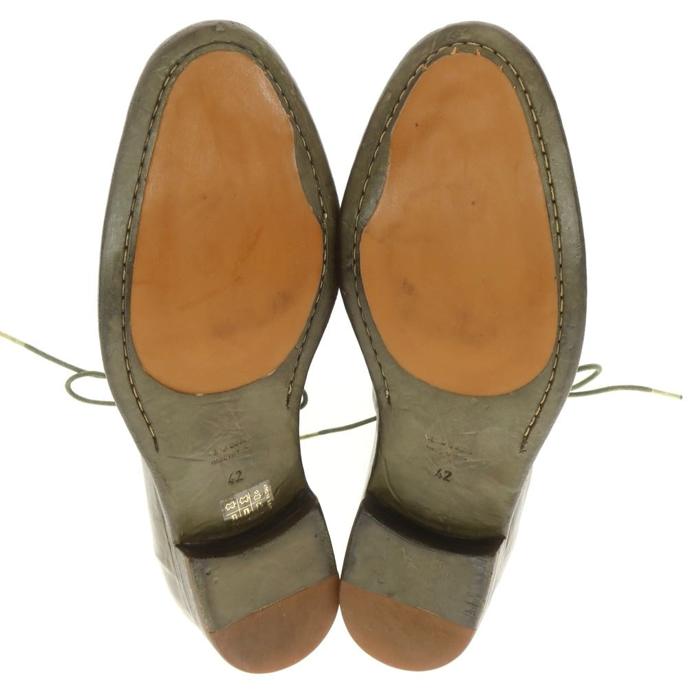 【新品】キング タルトフォリー King Tartufoli ダービーシューズ オリーブグリーン【 42 】【 状態ランクN 】【 メンズ 】