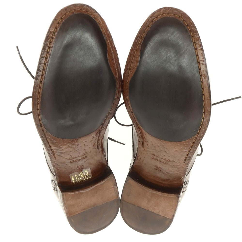 【新品】キング タルトフォリー King Tartufoli イントレチャート ダービーシューズ ダークブラウン【 39 】【 状態ランクN 】【 メンズ 】