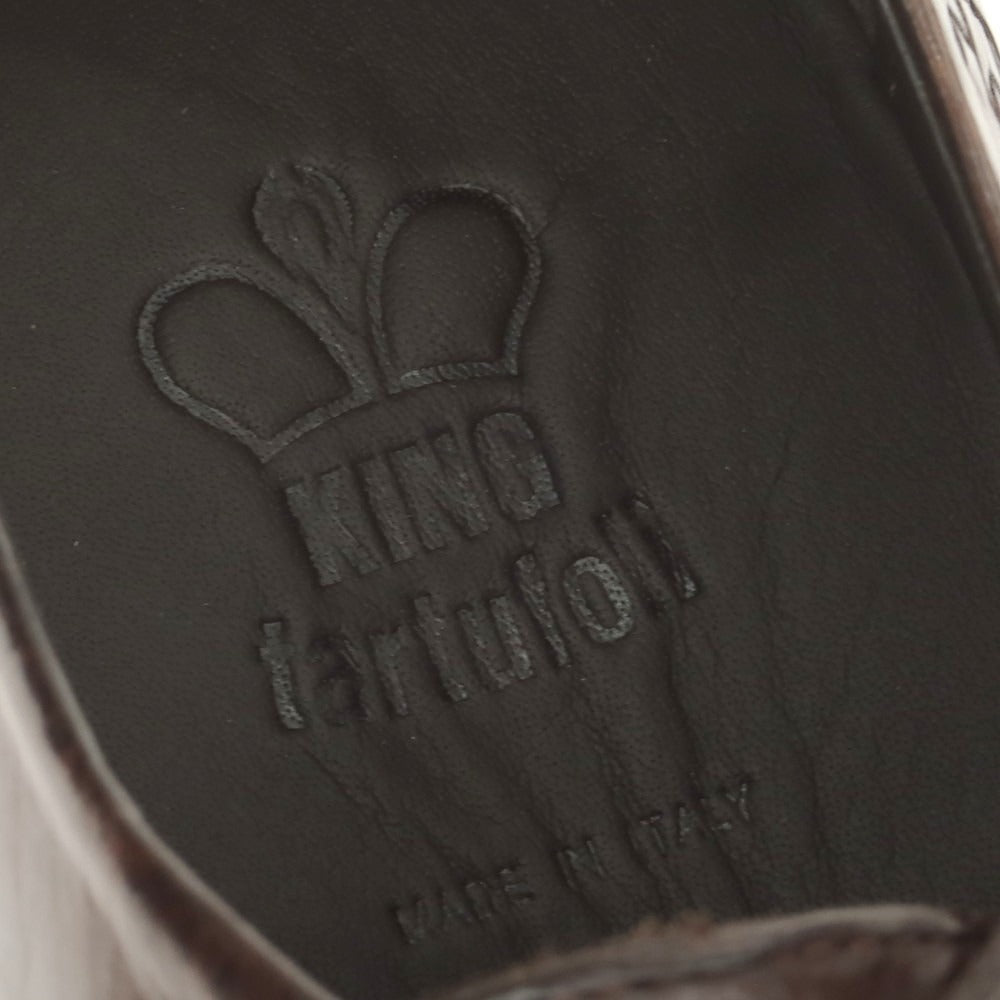 【新品】キング タルトフォリー King Tartufoli イントレチャート ダービーシューズ ダークブラウン【 39 】【 状態ランクN 】【 メンズ 】