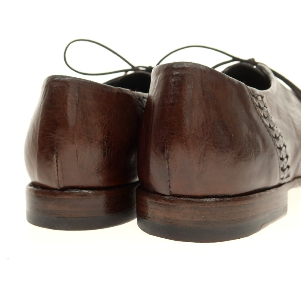 【新品】キング タルトフォリー King Tartufoli イントレチャート ダービーシューズ ダークブラウン【 40 】【 状態ランクN 】【 メンズ 】